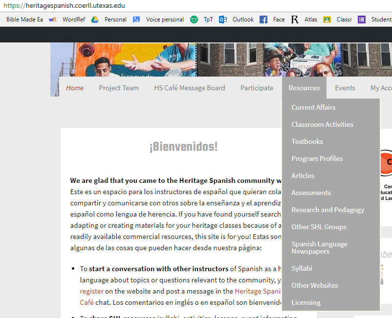 Heritage Spanish screenshot